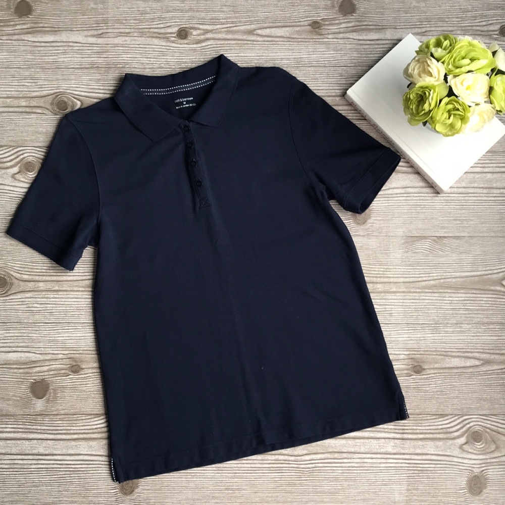 Croft & Barrow Women’s Navy Blue Polo Shirt